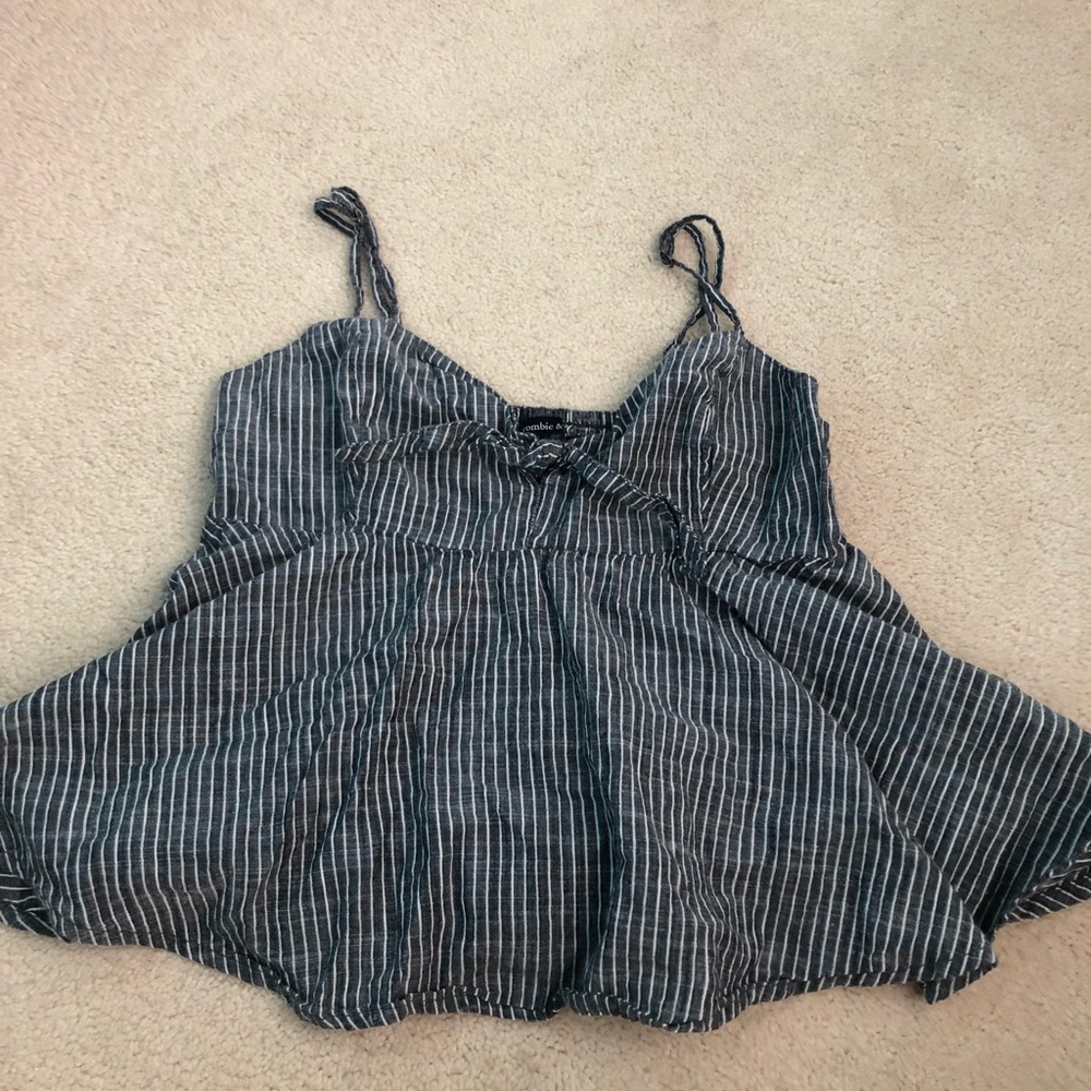 Abercrombie & Fitch Striped Loose Tank Top